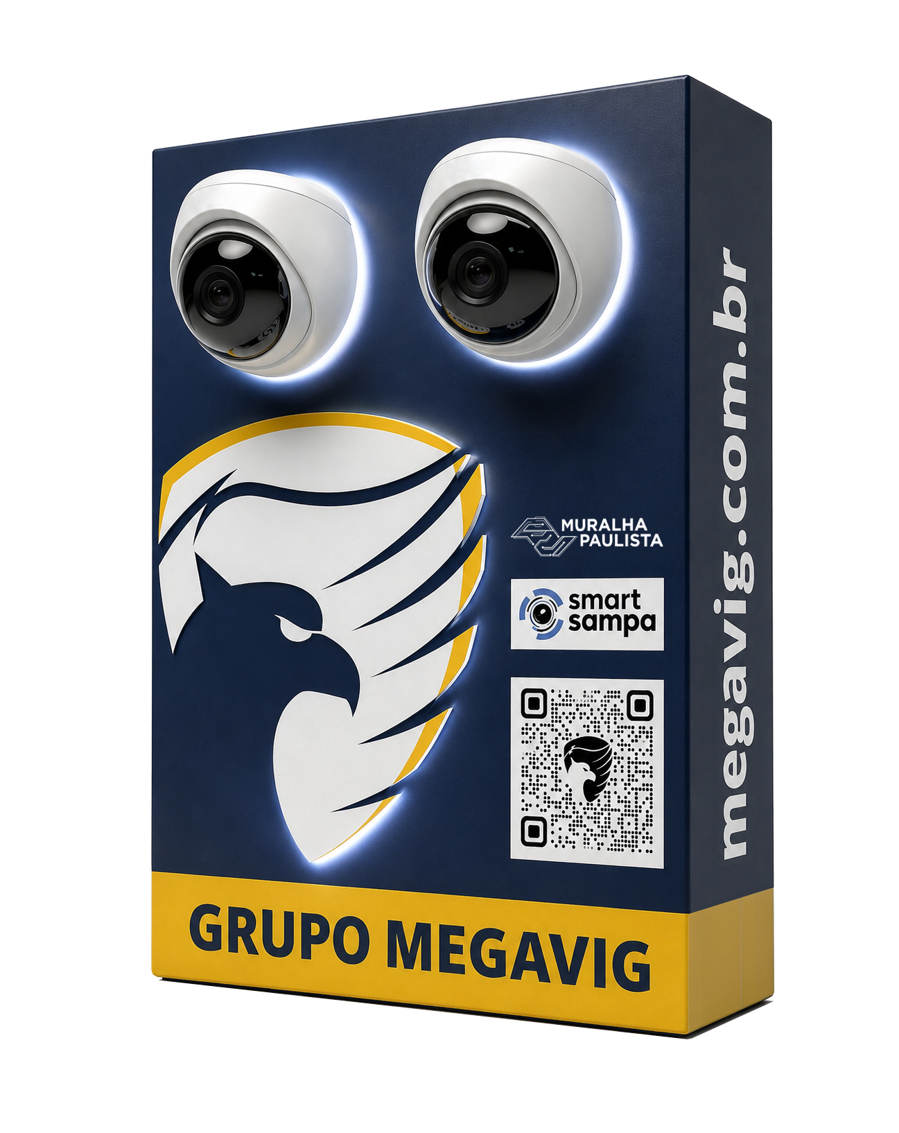 Equipamento Megavision do Grupo Megavig, alinhado ao Smart Sampa e à Muralha Paulista